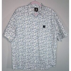 Jack + Sage Estes Park Button Up Shirt XL Outdoor Print Bears Deer Mountains...